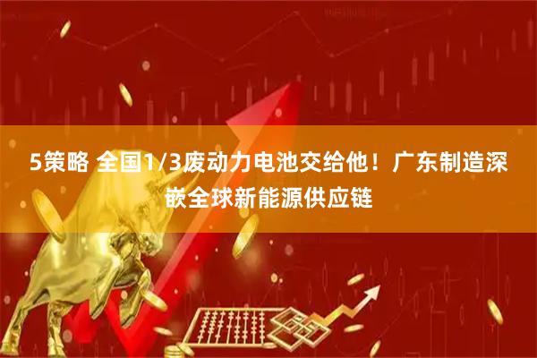 5策略 全国1/3废动力电池交给他！广东制造深嵌全球新能源供应链