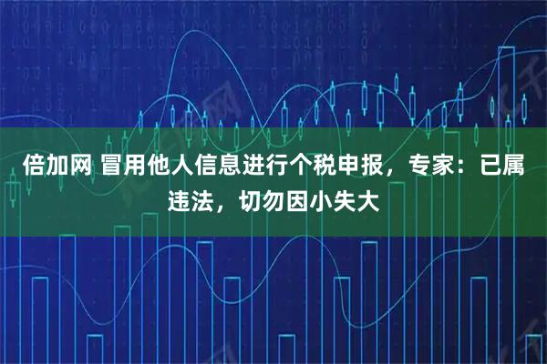 倍加网 冒用他人信息进行个税申报，专家：已属违法，切勿因小失大
