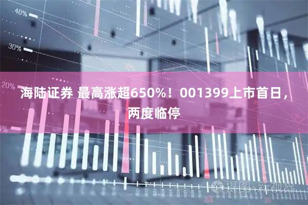 海陆证券 最高涨超650%！001399上市首日，两度临停