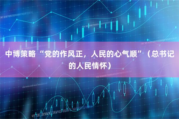 中博策略 “党的作风正，人民的心气顺”（总书记的人民情怀）